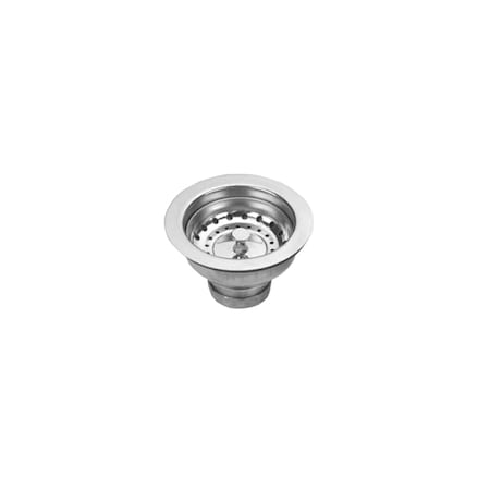 Whitehaus 3.5" Basket Strainer W/ Lift Stopper, Stainless Steel NRNW35B-SS